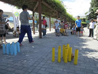竹ボーリング競争